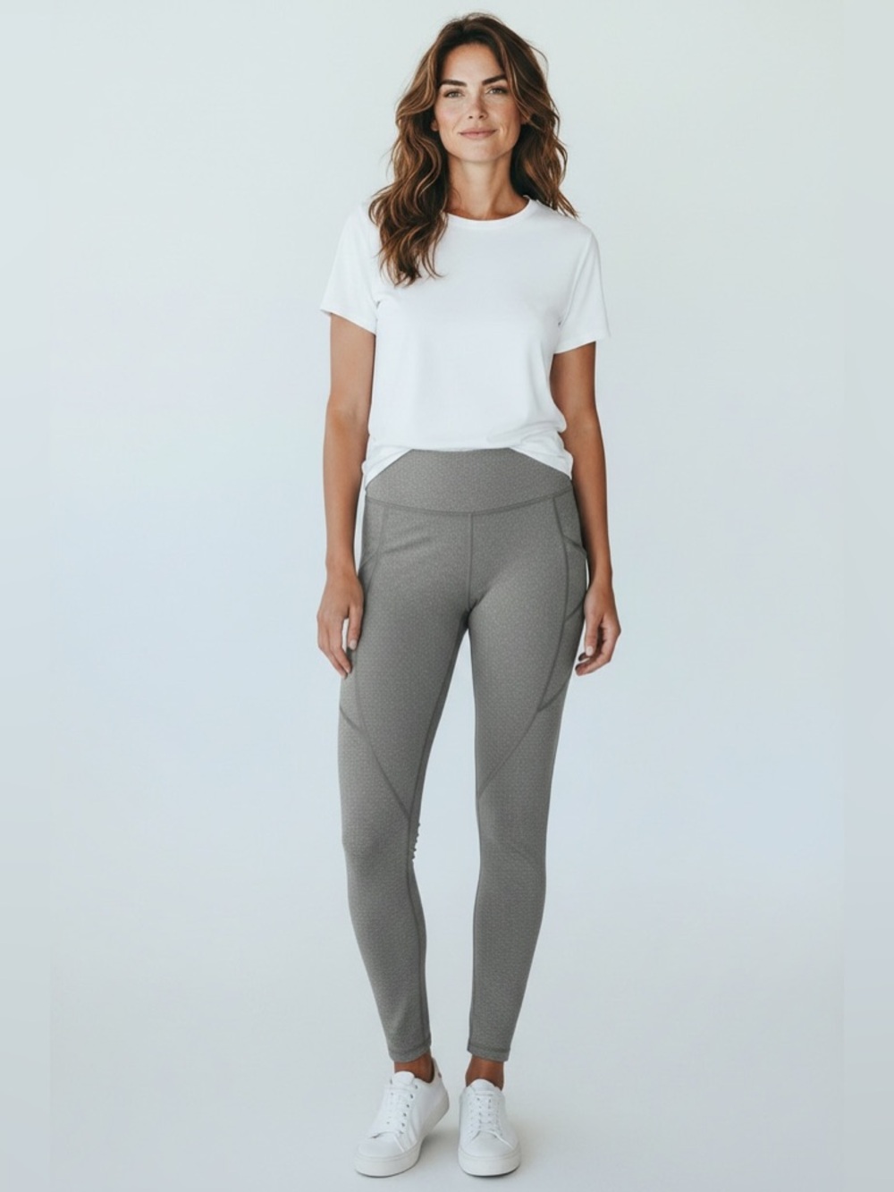 Reebok Women’s Full Length Athletic Leggings // Gray // Small